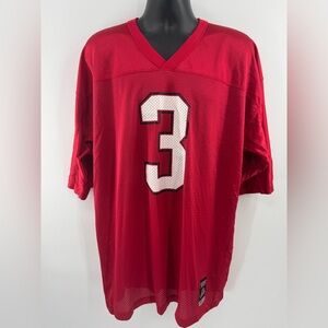 Vintage Reebok Allen Iverson 3 Red Football Style Jersey Limited Edition XL (F1)